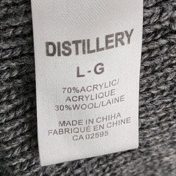 Distillery 30% Wool Cable Knit Shawl Collar Button Front Cardigan - Picture 6 of 6